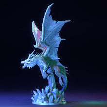 Load image into Gallery viewer, Frysa, Herald of Winter, Ice Dragon - The Scorching North - Dragon Trapper&#39;s Lodge Wargaming D&amp;D DnD