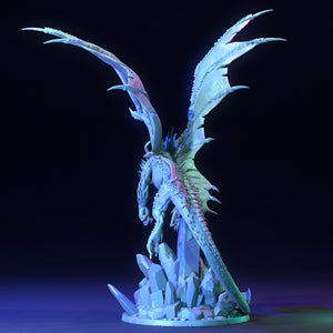 Frysa, Herald of Winter, Ice Dragon - The Scorching North - Dragon Trapper's Lodge Wargaming D&D DnD