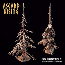 Load image into Gallery viewer, Dry Conifers Set - Asgard Rising Miniatures - Wargaming D&amp;D DnD