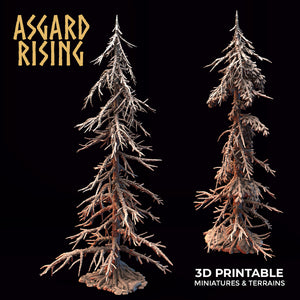 Dry Conifers Set - Asgard Rising Miniatures - Wargaming D&D DnD