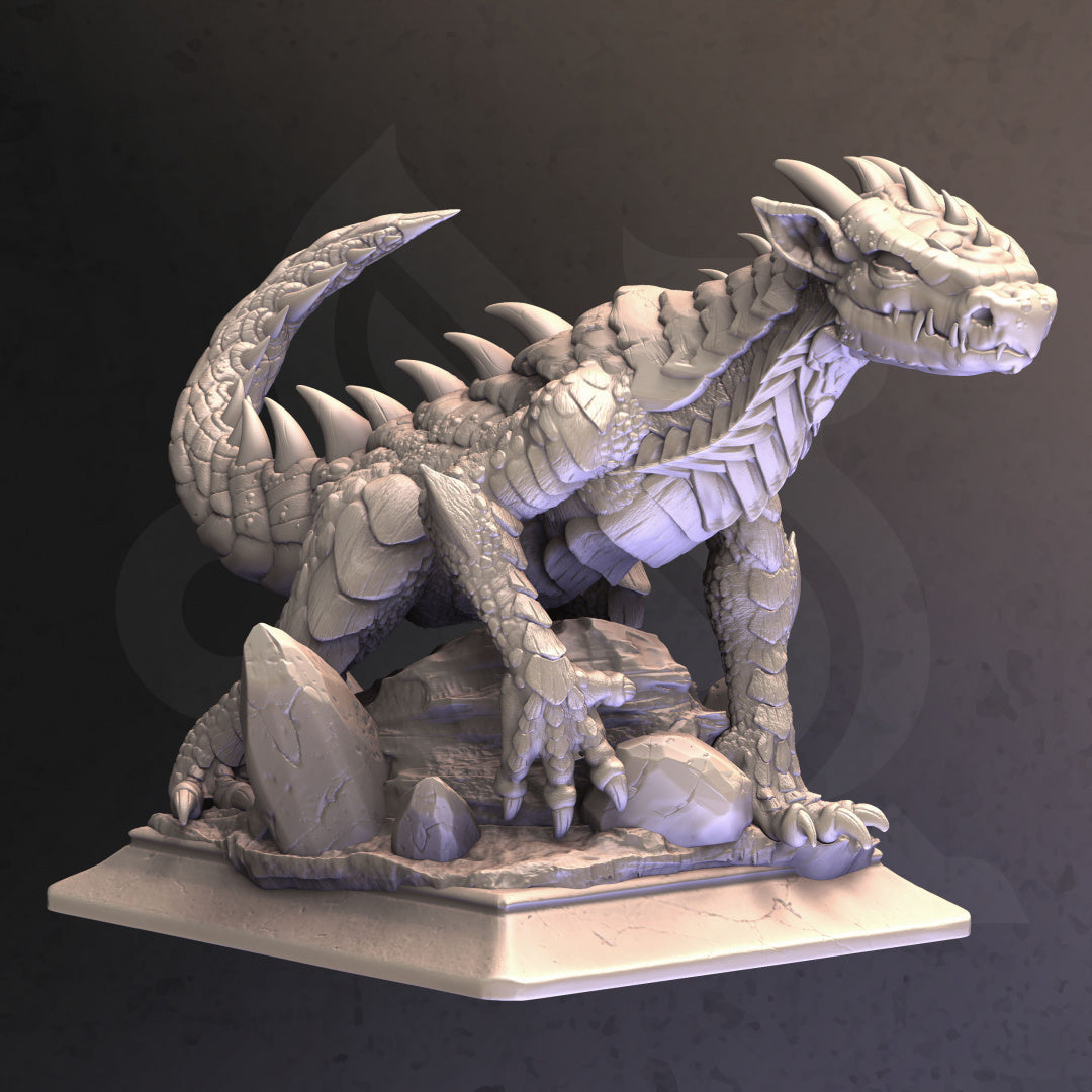 Ekerin, Silver Tailed Drake - A Fallen Empire - DM Stash - Wargaming D&D DnD