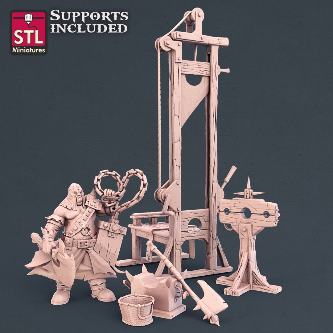 Executioner Set - STL Miniatures - Wargaming D&D DnD