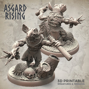 Forest Goblins Ranged Weapons Army Set  - Asgard Rising Miniatures - Wargaming D&D DnD