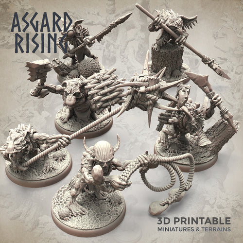 Forest Goblins Close Combat Army Set - Asgard Rising Miniatures - Wargaming D&D DnD