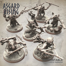 Load image into Gallery viewer, Forest Goblins Ranged Weapons Army Set  - Asgard Rising Miniatures - Wargaming D&amp;D DnD