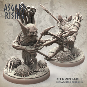 Forest Goblins Ranged Weapons Army Set  - Asgard Rising Miniatures - Wargaming D&D DnD