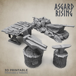 Blacksmith's Forge - Asgard Rising Miniatures - Wargaming D&D DnD
