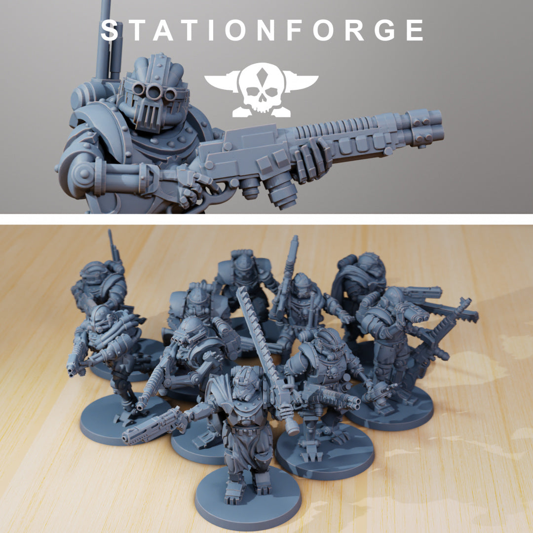 Scavenger Frontliners Modular Set - StationForge - Wargaming D&D DnD