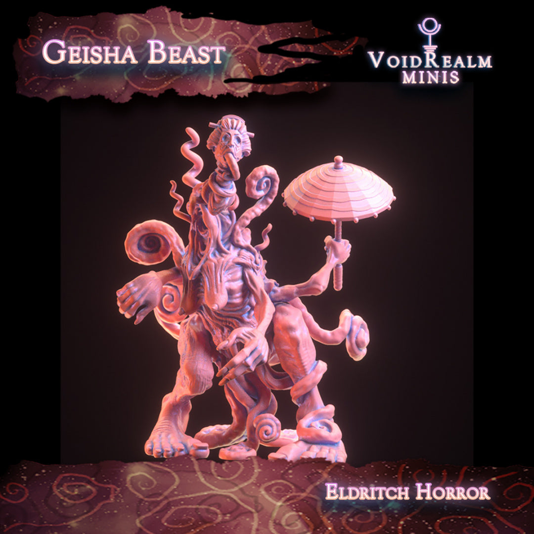 Geisha Beast - Curse of the Spiral - VoidRealm Minis Wargaming D&D DnD
