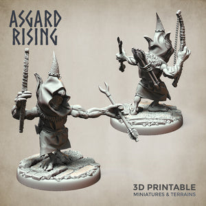 Goblin Minions Army Ranged Modular Set - Asgard Rising Miniatures - Wargaming D&D DnD