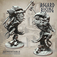Load image into Gallery viewer, Goblin Trollhound Raider Set - Asgard Rising Miniatures - Wargaming D&amp;D DnD