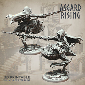 Goblin Trollhound Raider Set - Asgard Rising Miniatures - Wargaming D&D DnD