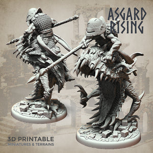 Goblin Trollhound Raider Set - Asgard Rising Miniatures - Wargaming D&D DnD