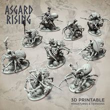 Load image into Gallery viewer, Goblin Spider Riders Modular Set  - Asgard Rising Miniatures - Wargaming D&amp;D DnD
