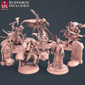 Graveyard Set - STL Miniatures - Wargaming D&D DnD