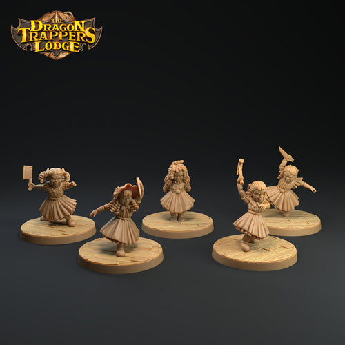 Animated Dolls - Ghost Dragon and Trapper Pack - Dragon Trapper's Lodge Wargaming D&D DnD