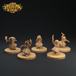 Animated Dolls - Ghost Dragon and Trapper Pack - Dragon Trapper's Lodge Wargaming D&D DnD