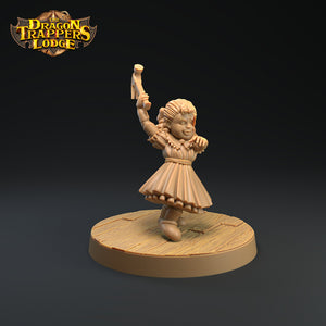 Animated Dolls - Ghost Dragon and Trapper Pack - Dragon Trapper's Lodge Wargaming D&D DnD
