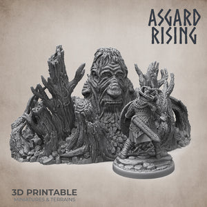 Sleeping Hill Giant - Asgard Rising Miniatures - Wargaming D&D DnD