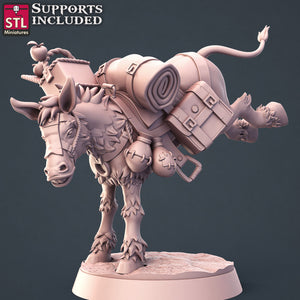 Horse Trainer Set - STL Miniatures - Wargaming D&D DnD