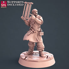 Load image into Gallery viewer, Human Carpenters Set - STL Miniatures - Wargaming D&amp;D DnD