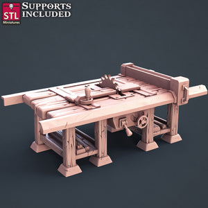 Human Carpenters Set - STL Miniatures - Wargaming D&D DnD