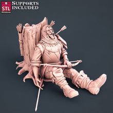 Load image into Gallery viewer, Injured Villagers Set - STL Miniatures - Wargaming D&amp;D DnD