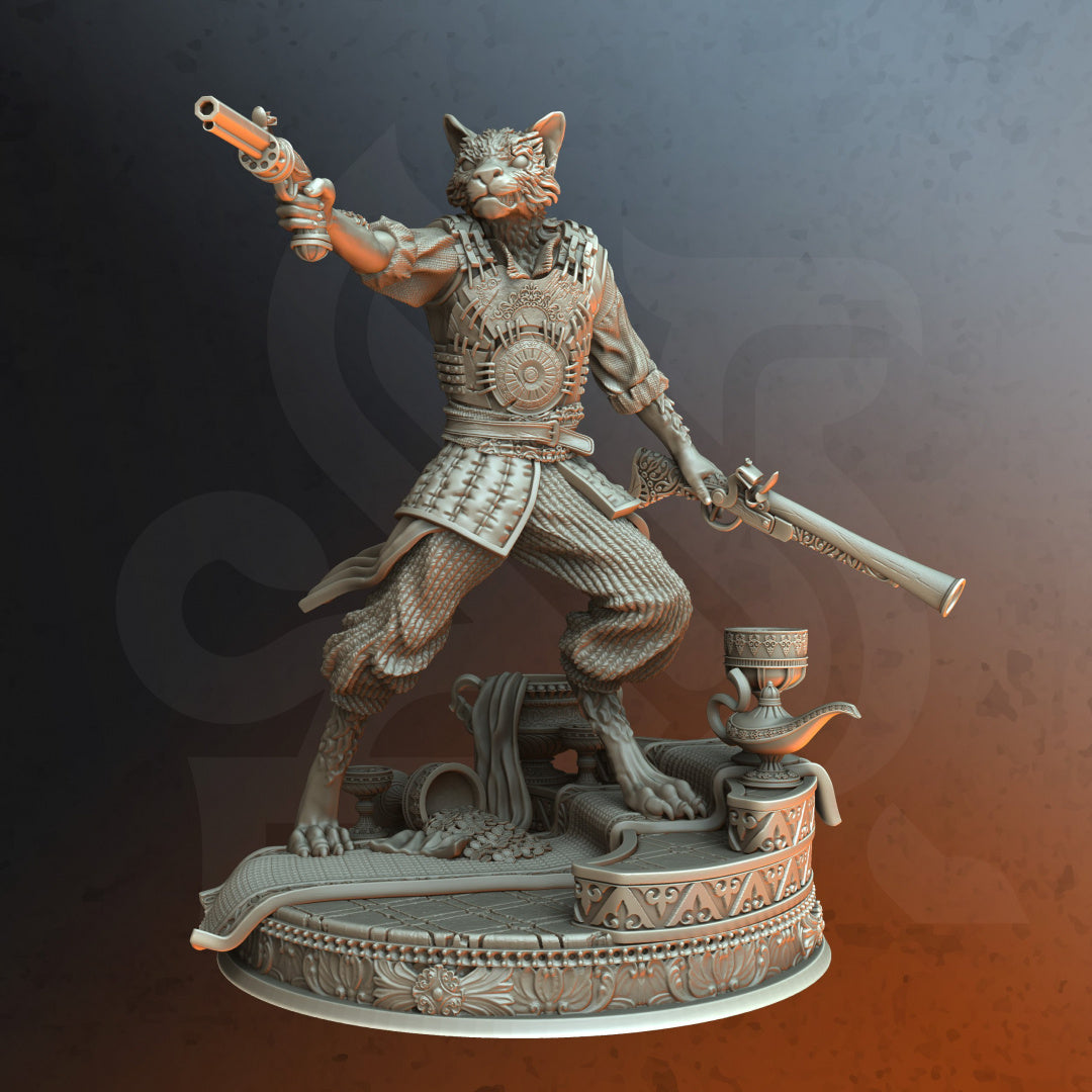 Gunslinger Kara'Ta, Sultans Bodyguard - Sands of Sudd Tohst - DM Stash - Wargaming D&D DnD