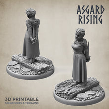 Load image into Gallery viewer, Villager Female Militia Set - Asgard Rising Miniatures - Wargaming D&amp;D DnD