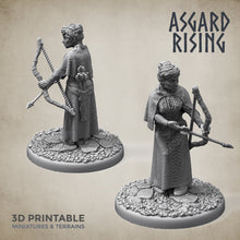 Load image into Gallery viewer, Villager Female Militia Set - Asgard Rising Miniatures - Wargaming D&amp;D DnD