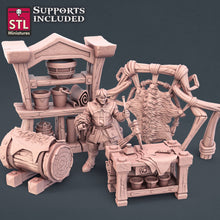 Load image into Gallery viewer, Leatherworker Set - STL Miniatures - Wargaming D&amp;D DnD
