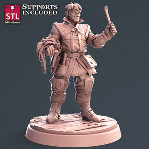 Leatherworker Set - STL Miniatures - Wargaming D&D DnD