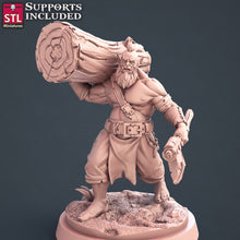 Load image into Gallery viewer, Lumberjack Set - STL Miniatures - Wargaming D&amp;D DnD
