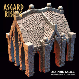 Mausoleum Buildings Set - Asgard Rising - Wargaming D&D DnD