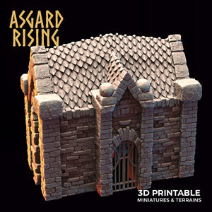 Mausoleum Buildings Set - Asgard Rising - Wargaming D&D DnD