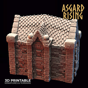 Mausoleum Buildings Set - Asgard Rising - Wargaming D&D DnD