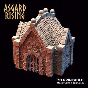 Mausoleum Buildings Set - Asgard Rising - Wargaming D&D DnD