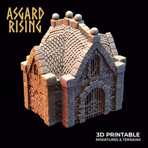 Mausoleum Buildings Set - Asgard Rising - Wargaming D&D DnD