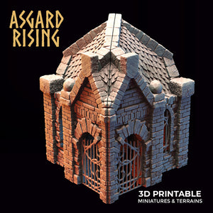 Mausoleum Buildings Set - Asgard Rising - Wargaming D&D DnD