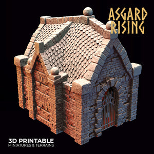 Mausoleum Buildings Set - Asgard Rising - Wargaming D&D DnD