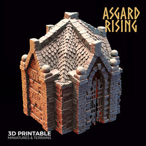 Mausoleum Buildings Set - Asgard Rising - Wargaming D&D DnD