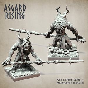 Goblin Minions Army Polearm Modular Set - Asgard Rising Miniatures - Wargaming D&D DnD