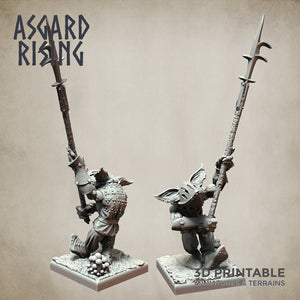 Goblin Minions Army Polearm Modular Set - Asgard Rising Miniatures - Wargaming D&D DnD