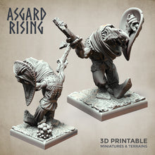 Load image into Gallery viewer, Goblin Minions Army Polearm Modular Set - Asgard Rising Miniatures - Wargaming D&amp;D DnD