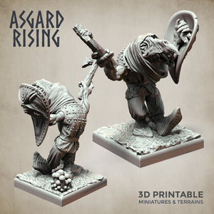 Goblin Minions Army Polearm Modular Set - Asgard Rising Miniatures - Wargaming D&D DnD