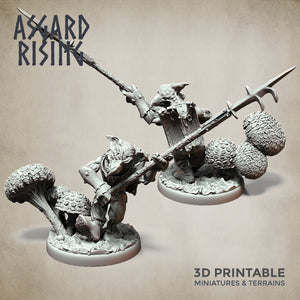 Goblin Minions Army Polearm Modular Set - Asgard Rising Miniatures - Wargaming D&D DnD