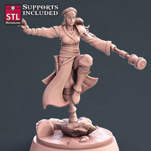 Monk Set - STL Miniatures - Wargaming D&D DnD