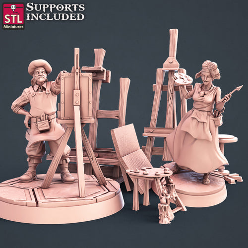 Painters Set - STL Miniatures - Wargaming D&D DnD