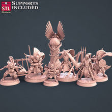 Load image into Gallery viewer, Paladin Set - STL Miniatures - Wargaming D&amp;D DnD