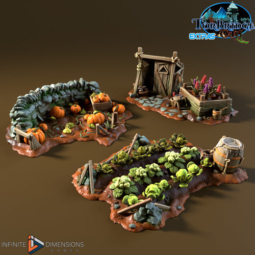 Vegetable Gardens - Torbridge Cull - Infinite Dimensions Terrain Wargaming D&D DnD 15mm 20mm 25mm 28mm 32mm 40mm 54mm